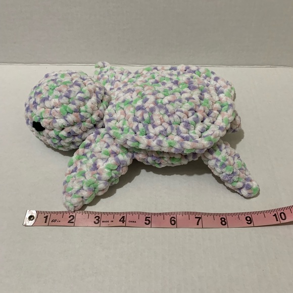 Sea Turtle Soft Stuffed Plushie Handmade Crochet Sea Turtle - Picture 13 of 13